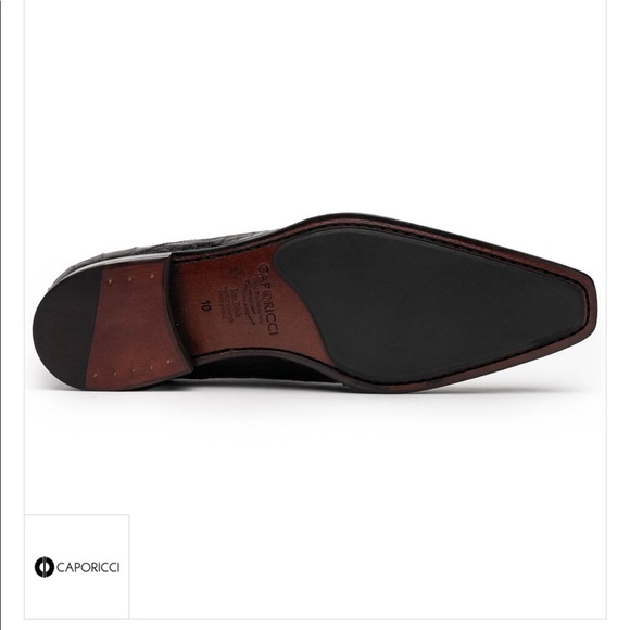 Caporicci 203 Alligator Split Toe Loafers Black / White - Picture 5 of 6